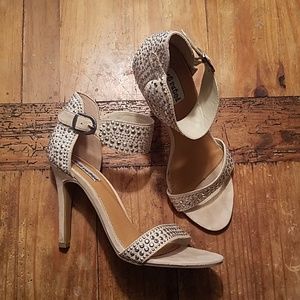 Studded heeled sandals